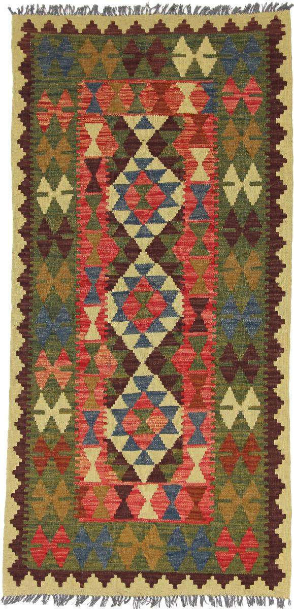 Afghaans tapijt Kilim Afghan 199x95 199x95, Perzisch tapijt Handgeweven