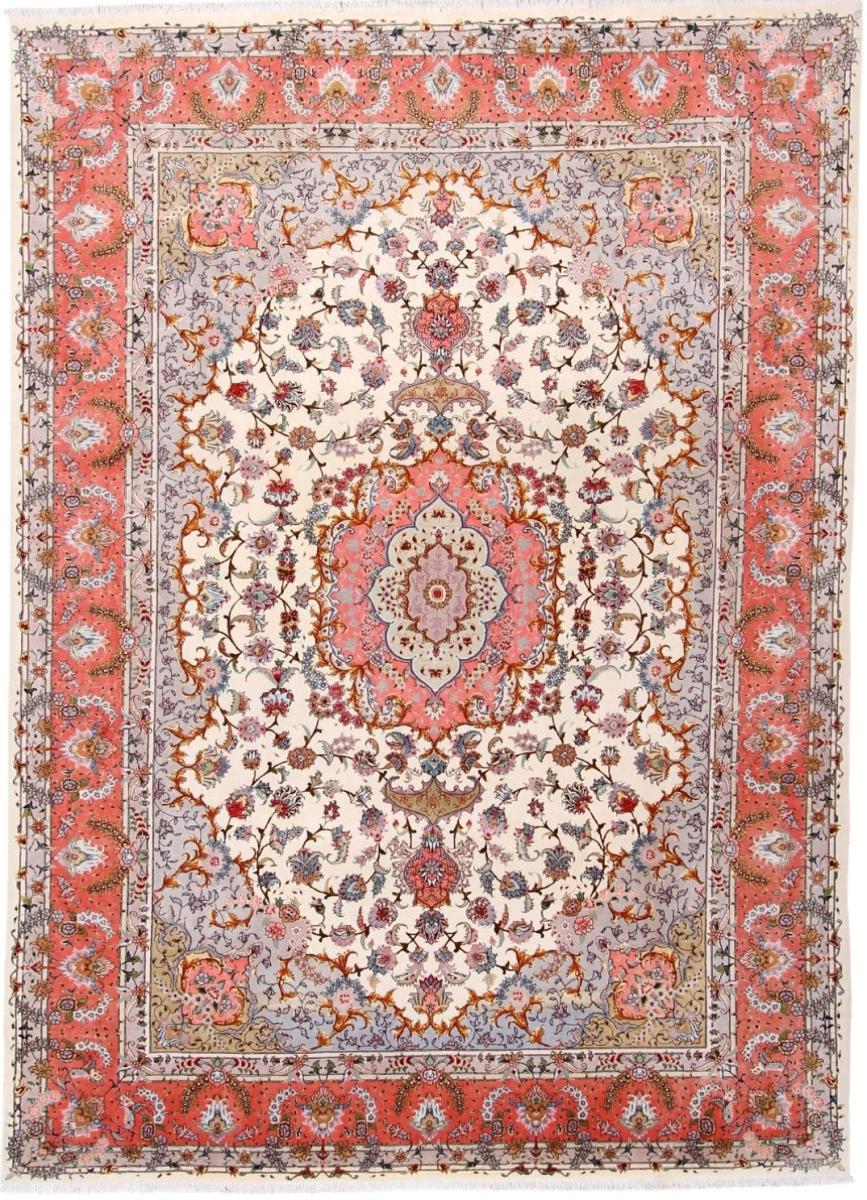 Tapis persan Tabriz 50Raj 348x253 348x253, Tapis persan Noué à la main