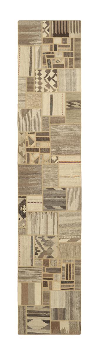 Perzisch tapijt Kilim Patchwork 399x81 399x81, Perzisch tapijt Handgeweven