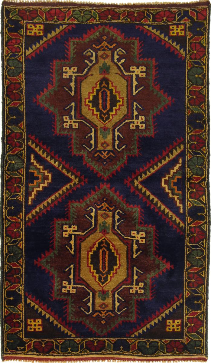 Tapis afghan Baloutche 126x81 126x81, Tapis persan Noué à la main