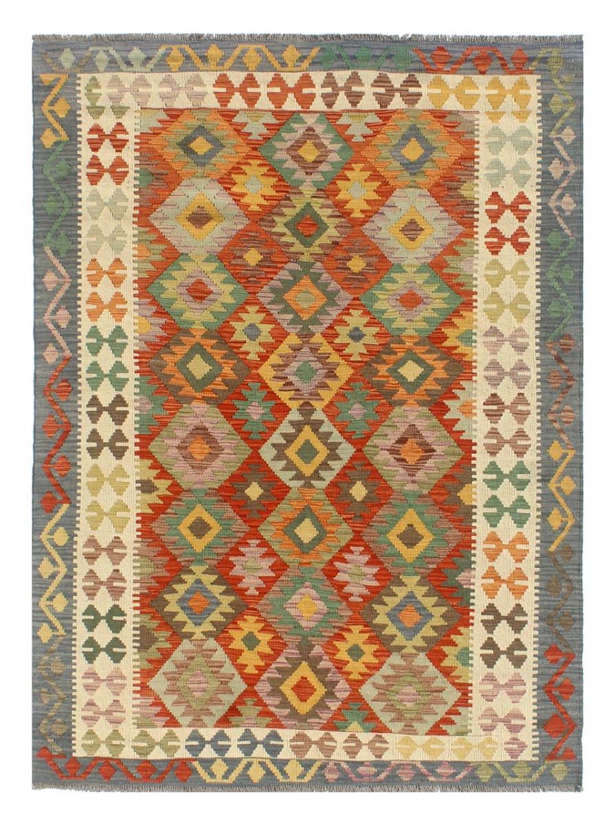 Afghan rug Kilim Afghan 8'3"x5'5" 8'3"x5'5", Persian Rug Woven by hand