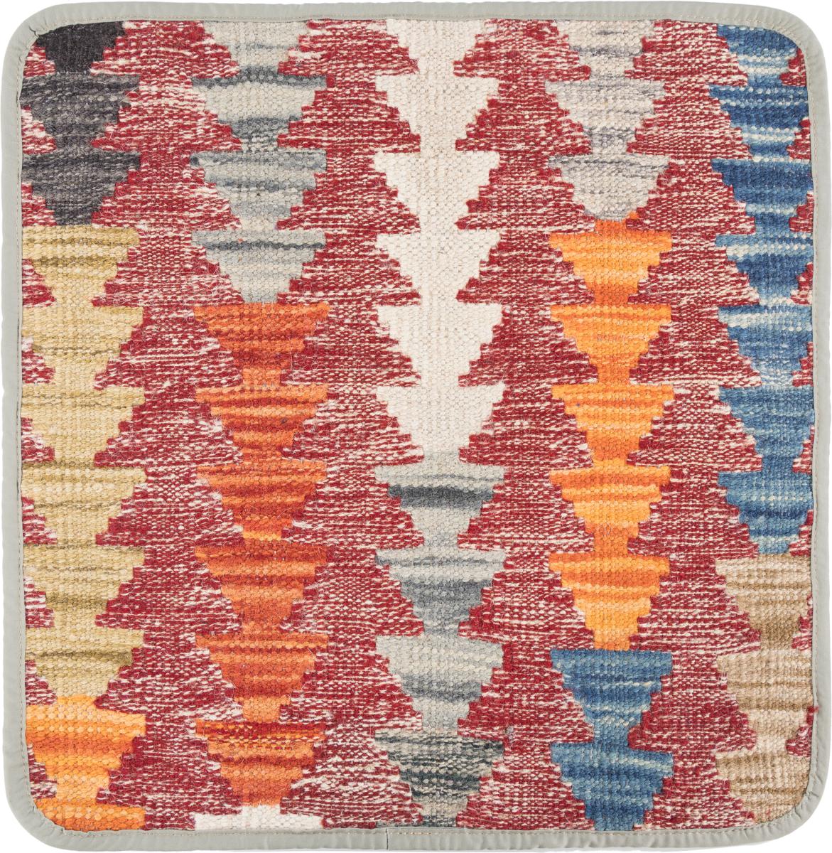 Afghanska mattan Kilim Afghan Kuddfodral 45x45 45x45, Persisk matta Knuten för hand