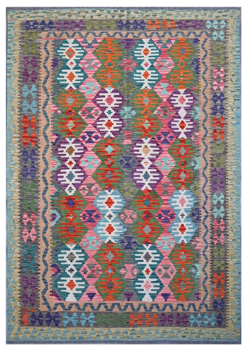 Afghan rug Kilim Afghan 9'10"x6'9" 9'10"x6'9", Persian Rug Woven by hand