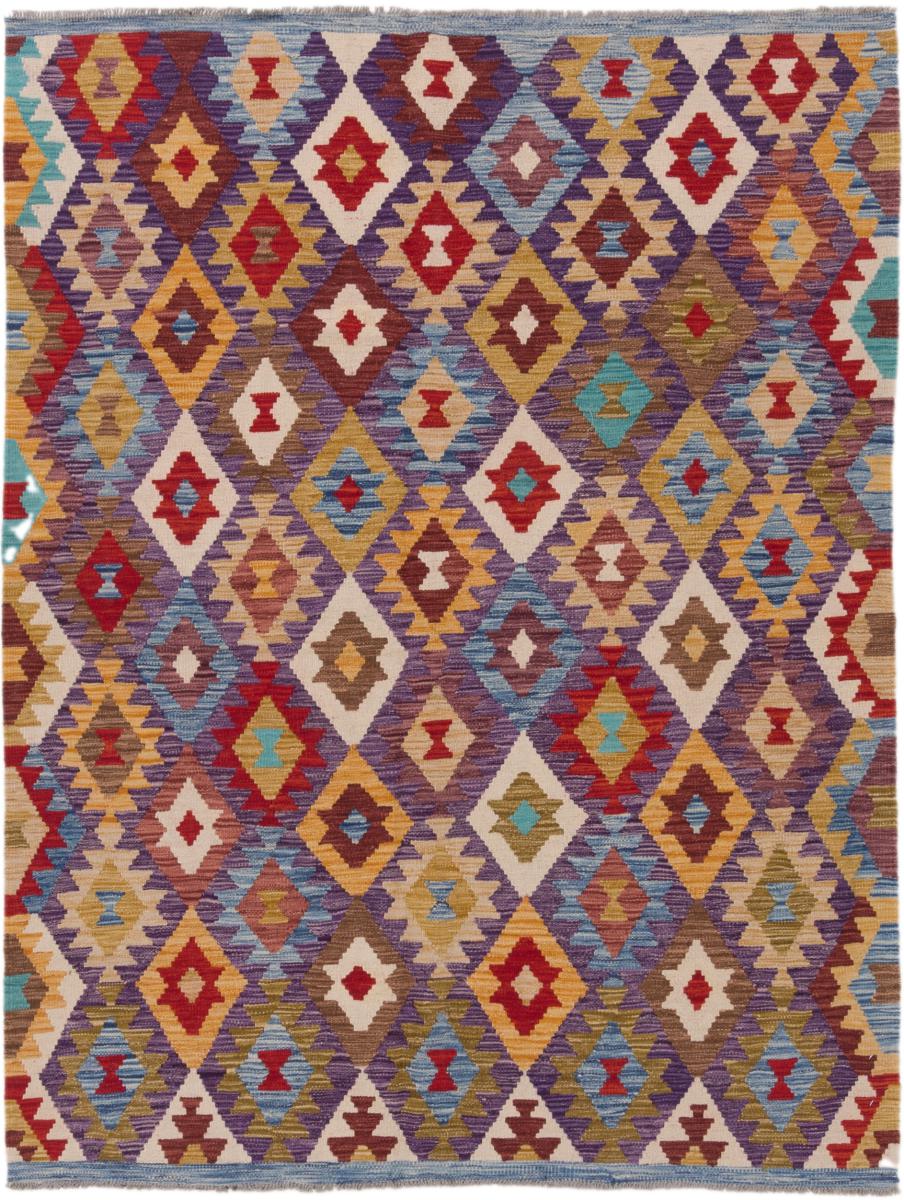 Tapete afegão Kilim Afegão 203x155 203x155, Tapete persa Tecido à mão