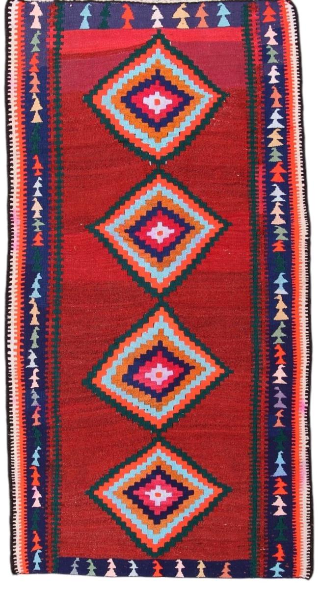 Covor persan Chilim Fars Antic 218x116 218x116, Covor persan Lucrate de mână