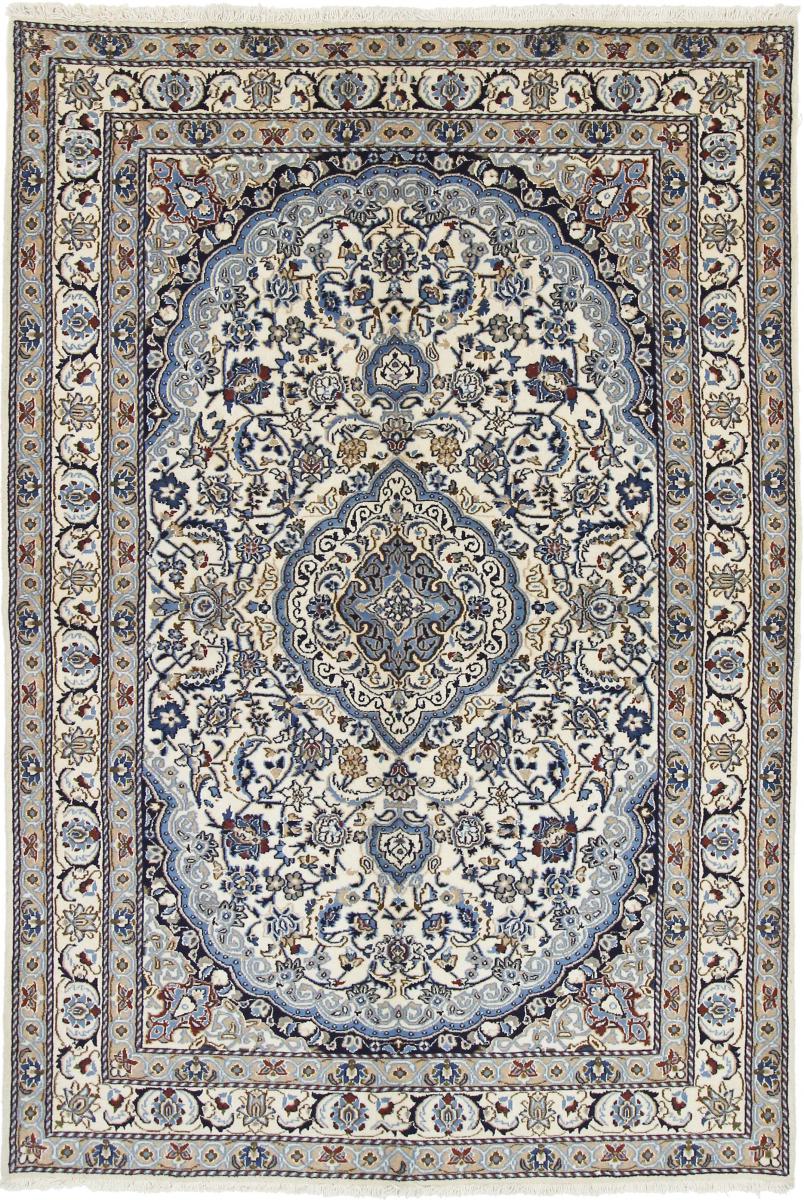 Persisk tæppe Nain 9La 257x155 257x155, Persisk tæppe Knyttet i hånden