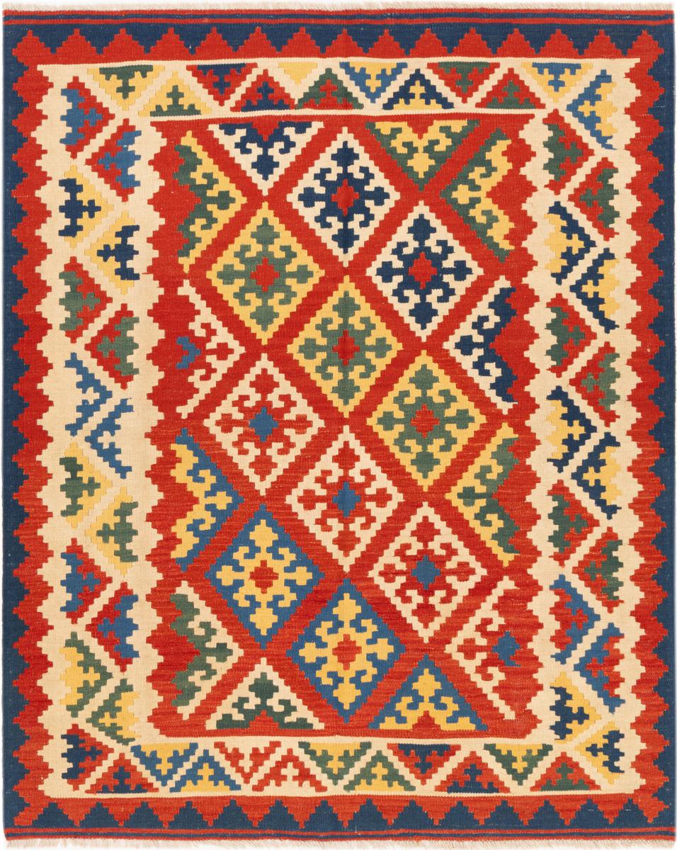 Perserteppich Kelim Fars Ghashghai 199x161 199x161, Perserteppich Handgewebt