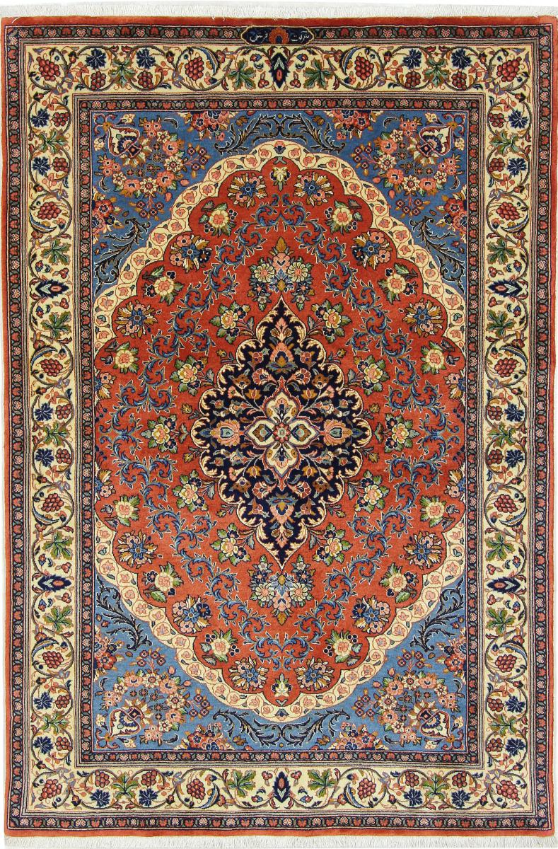 Persian Rug Qum Kork 209x137 209x137, Persian Rug Knotted by hand
