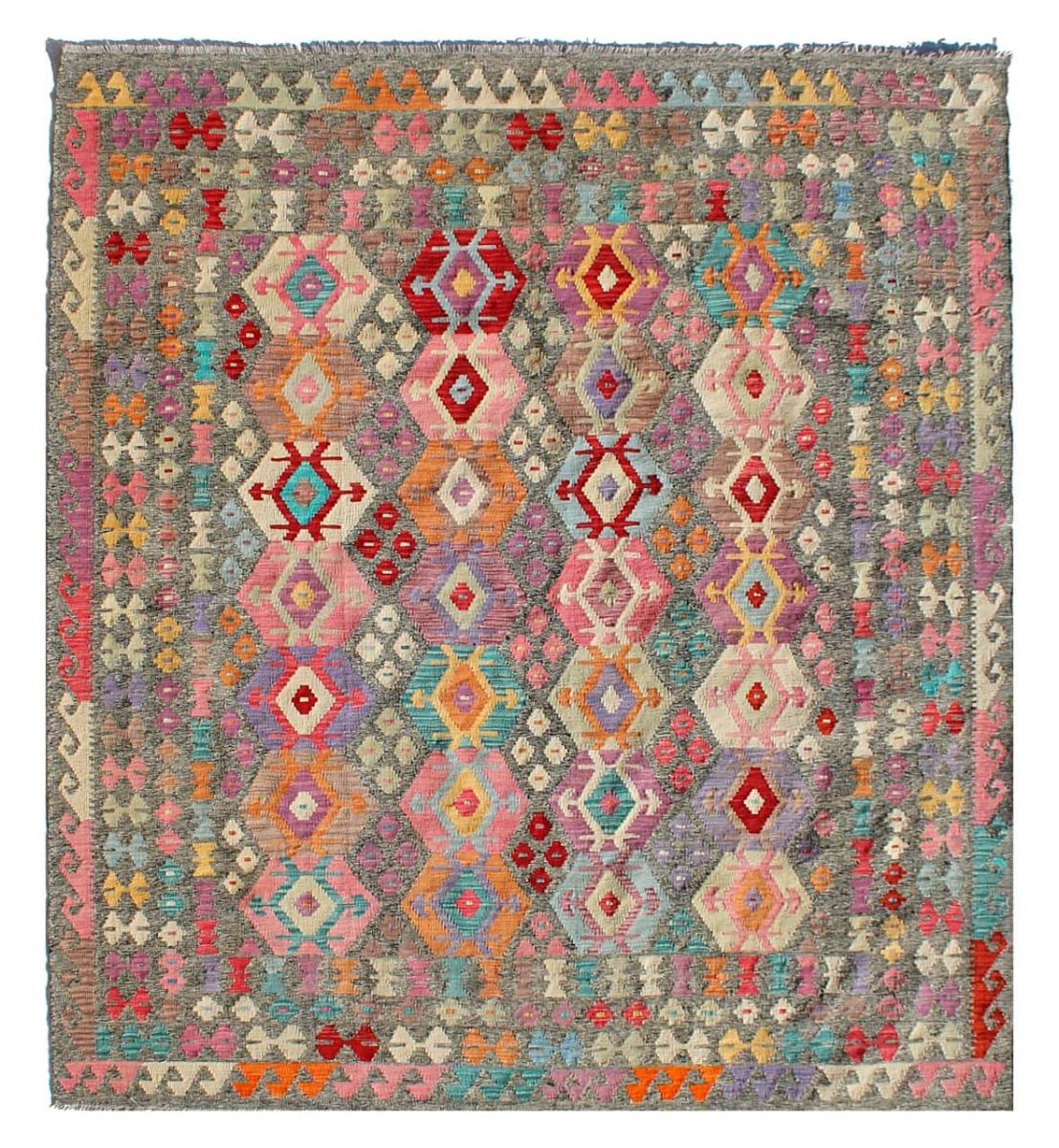 Covor afgan Chilim Afghan Kaudani 284x252 284x252, Covor persan Lucrate de mână