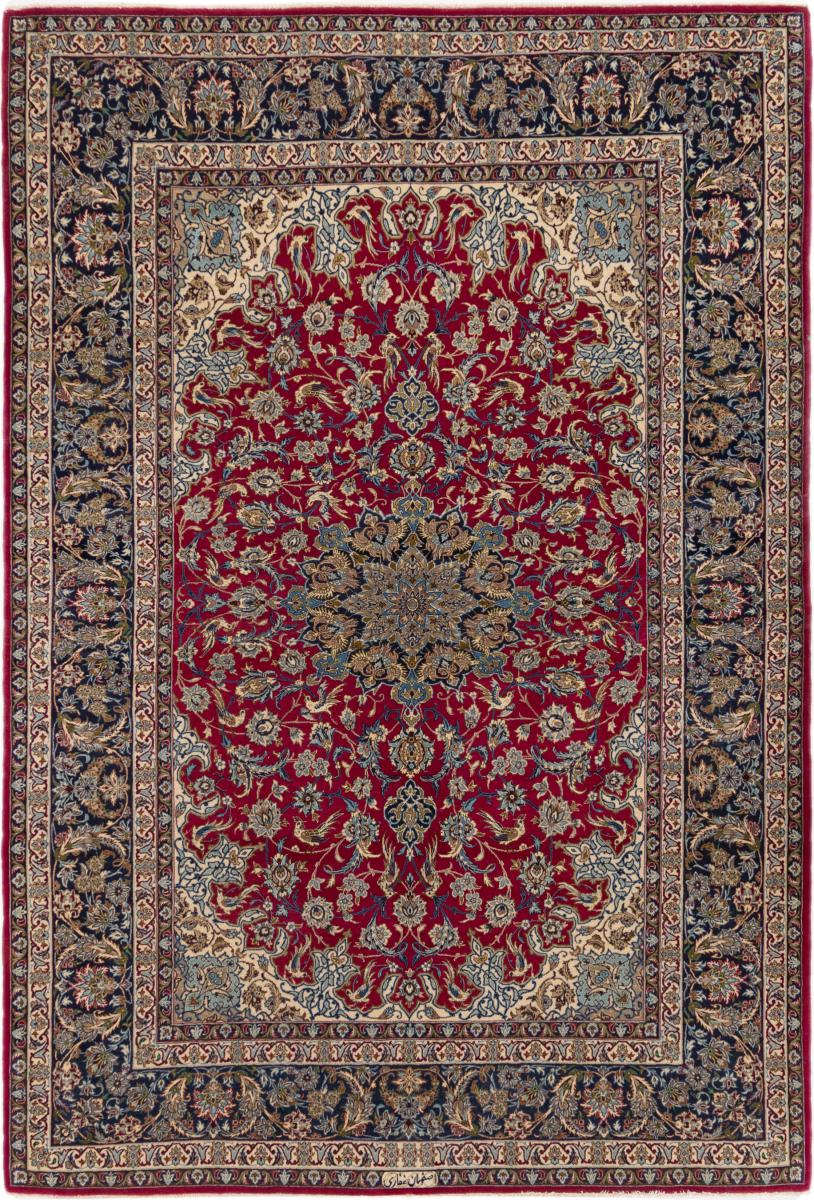 Persian Rug Isfahan Silk Warp Ghafari 234x158 234x158, Persian Rug Knotted by hand