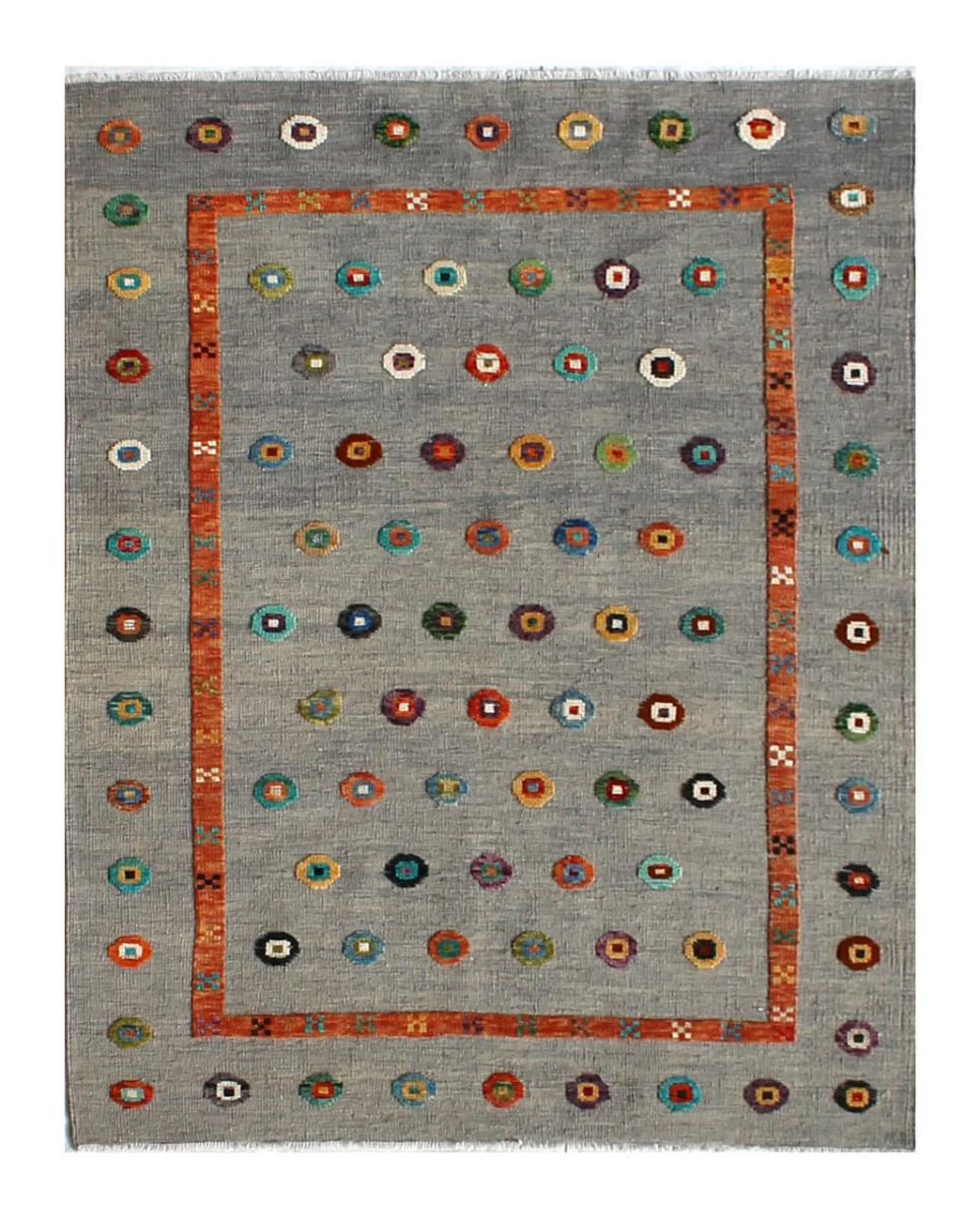 Alfombra afgana Kilim Afghan Nimbaft Edition 197x155 197x155, Alfombra persa Tejido a mano