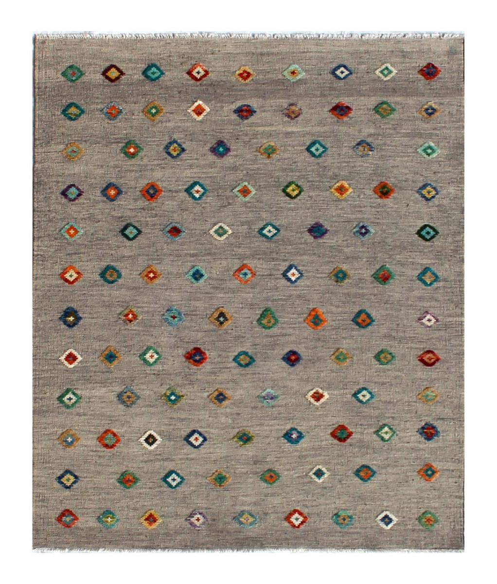 Alfombra afgana Kilim Afghan Nimbaft Edition 200x156 200x156, Alfombra persa Tejido a mano
