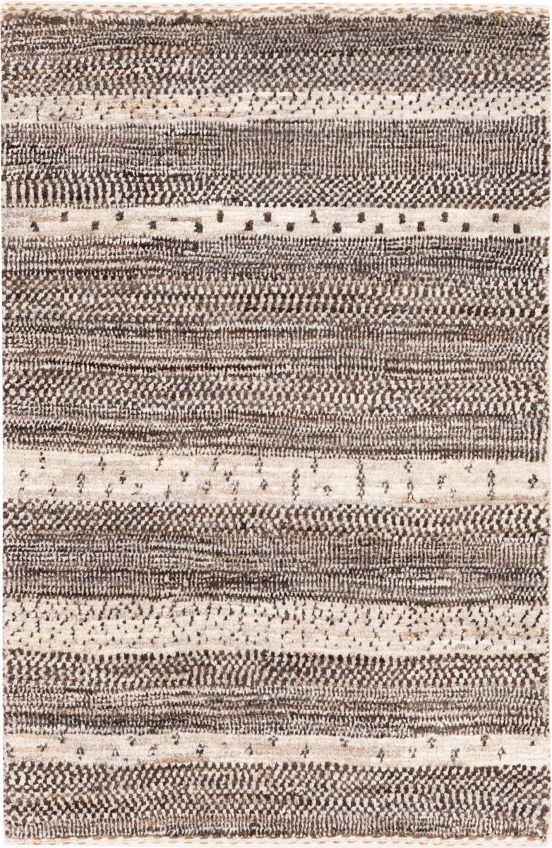 Tapete persa Persa Gabbeh Loribaft Tabiibaft 83x54 83x54, Tapete persa Atado à mão