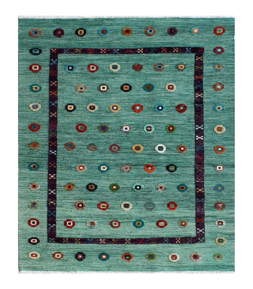 Alfombra afgana Kilim Afghan Nimbaft Edition 199x164 199x164, Alfombra persa Tejido a mano