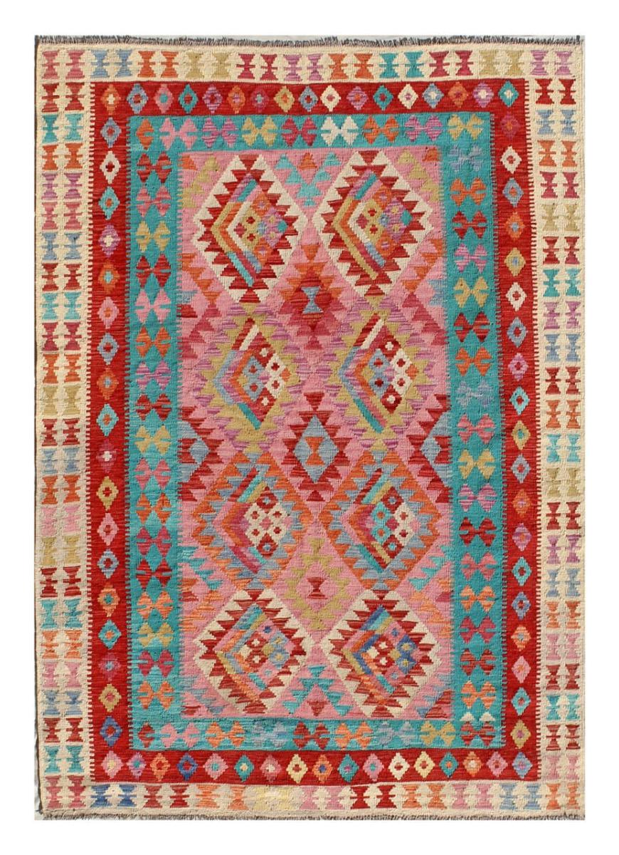 Afghan rug Kilim Afghan 7'9"x5'7" 7'9"x5'7", Persian Rug Woven by hand
