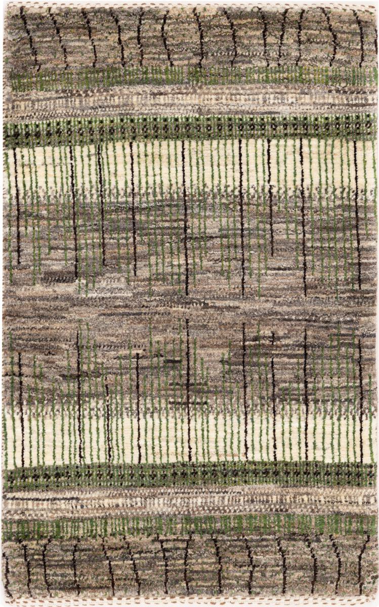 Tapete persa Persa Gabbeh Loribaft Tabiibaft 89x57 89x57, Tapete persa Atado à mão