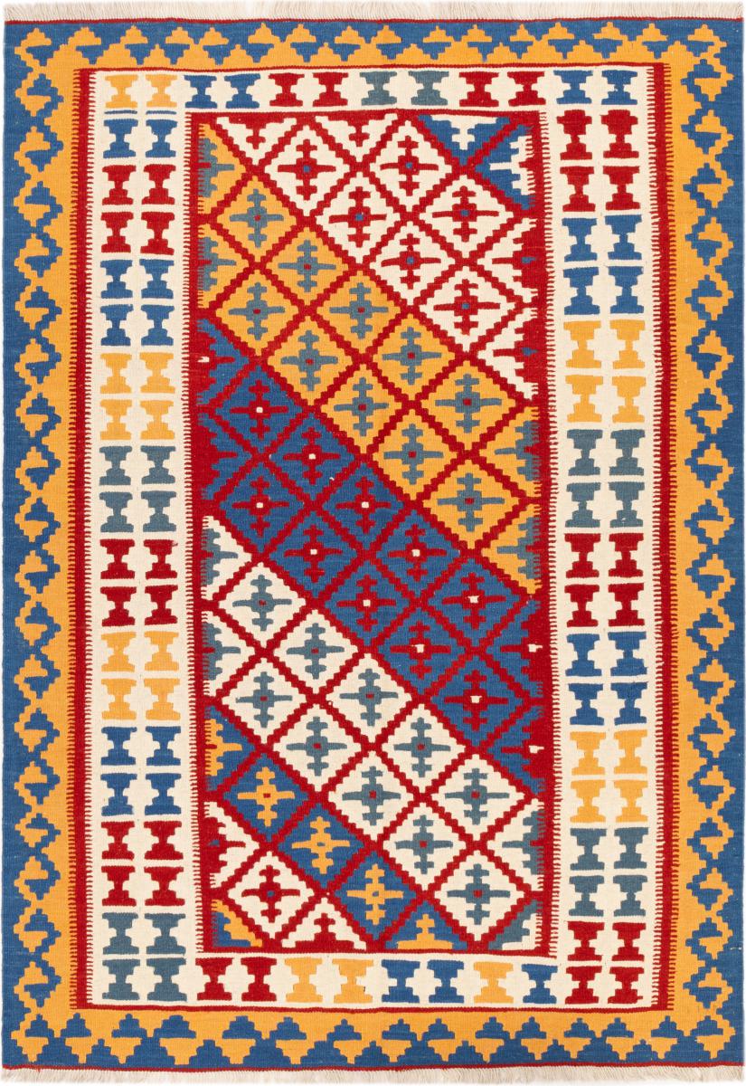 Tapis persan Kilim Fars Ghashghai 213x149 213x149, Tapis persan Tissé à la main