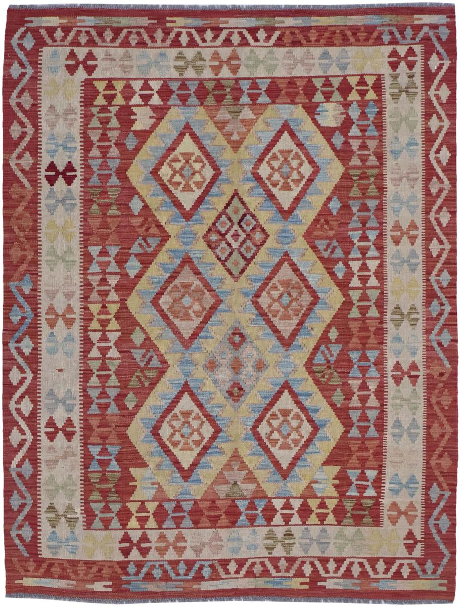 Afghanischer Teppich Kelim Afghan 203x156 203x156, Perserteppich Handgewebt