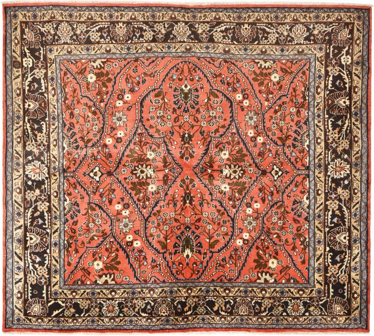 Περσικό χαλί Mehraban 221x197 221x197, Περσικό χαλί Οι κόμποι έγιναν με το χέρι