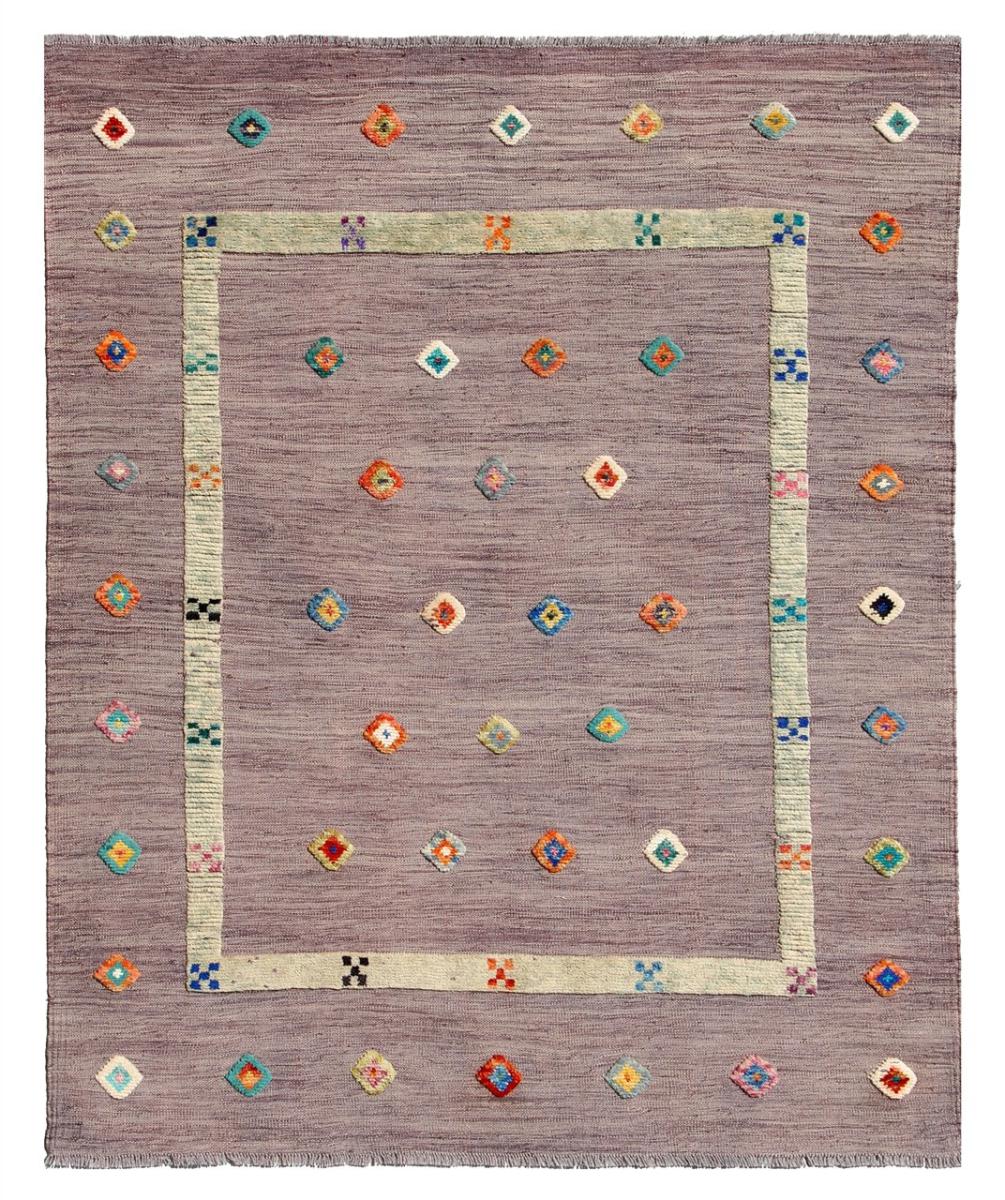 Alfombra afgana Kilim Afghan Nimbaft Edition 191x155 191x155, Alfombra persa Tejido a mano