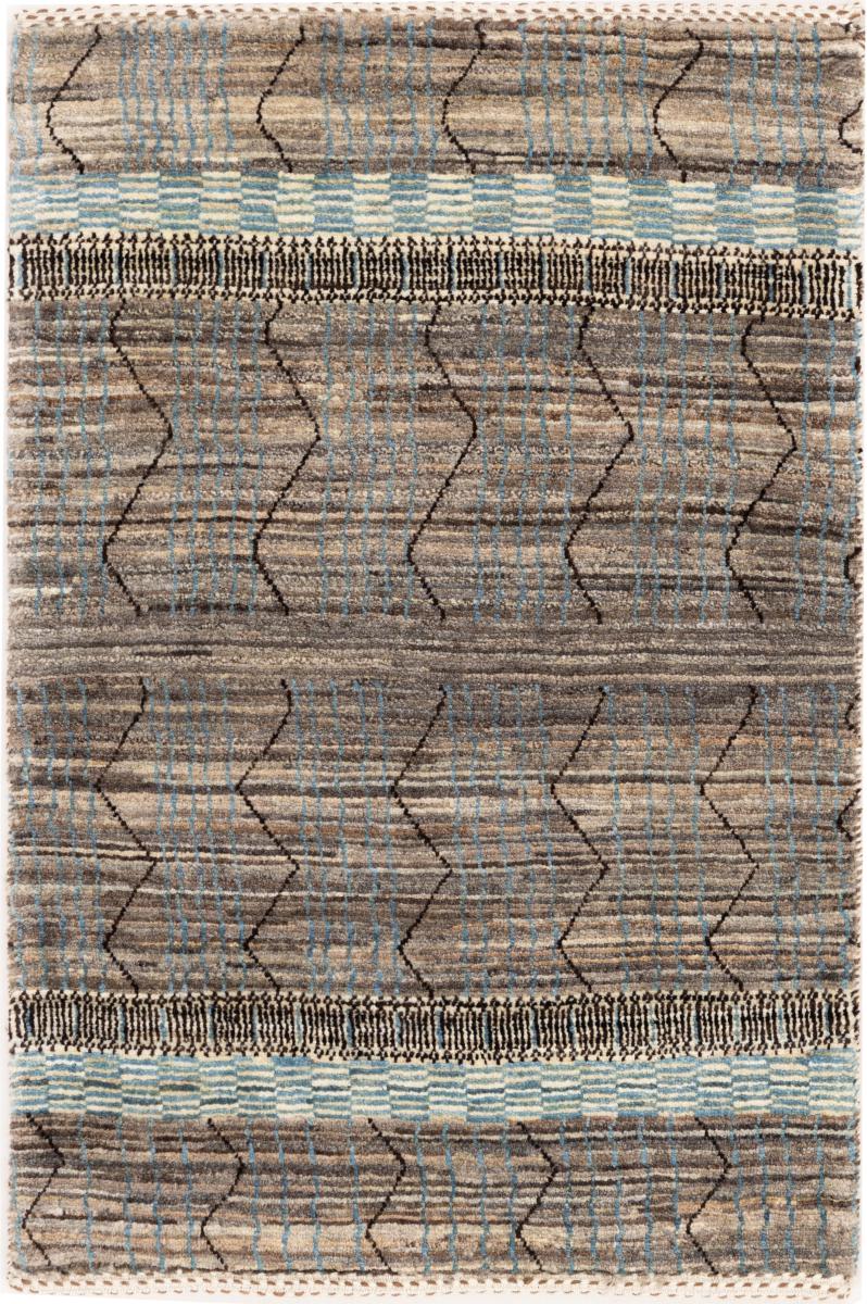 Tapete persa Persa Gabbeh Loribaft Tabiibaft 89x59 89x59, Tapete persa Atado à mão