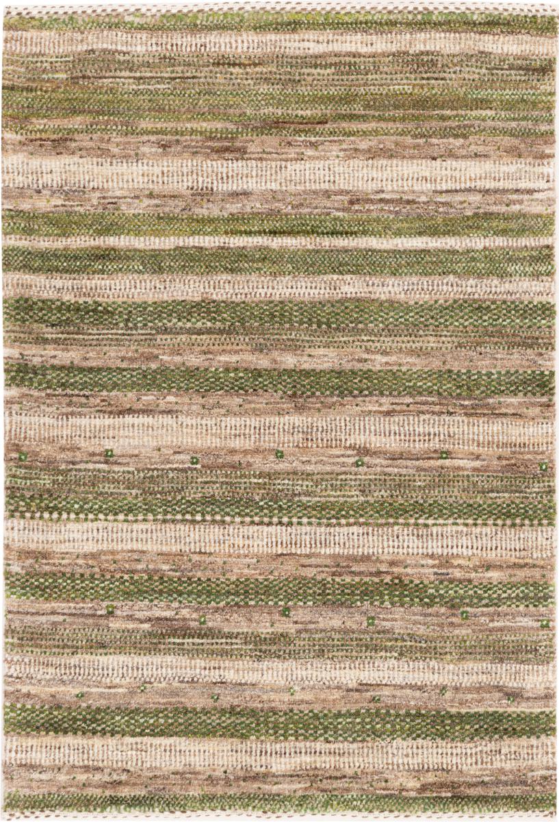 Tapete persa Persa Gabbeh Loribaft Tabiibaft 86x59 86x59, Tapete persa Atado à mão