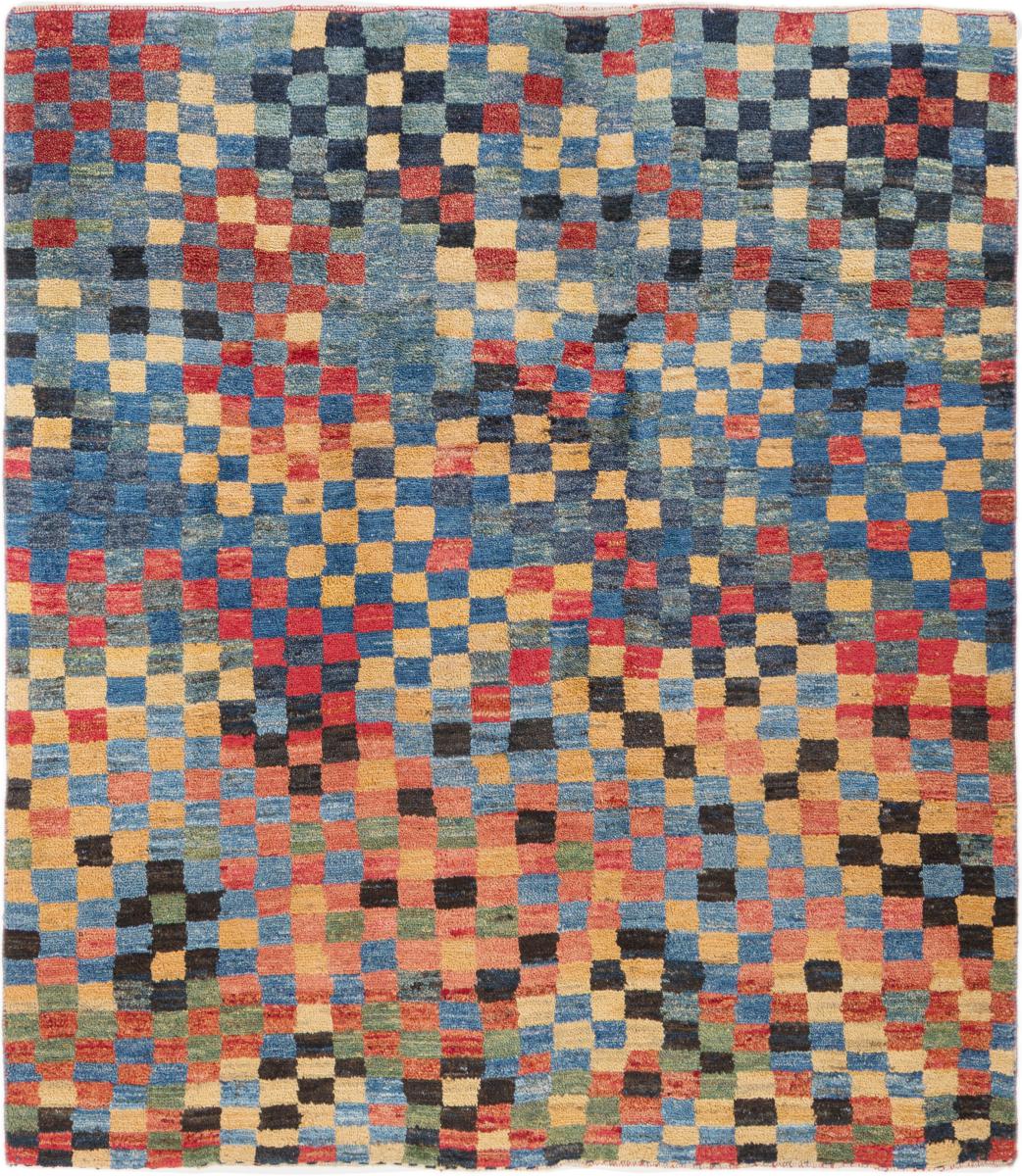 Tapis persan Persan Gabbeh 149x129 149x129, Tapis persan Noué à la main