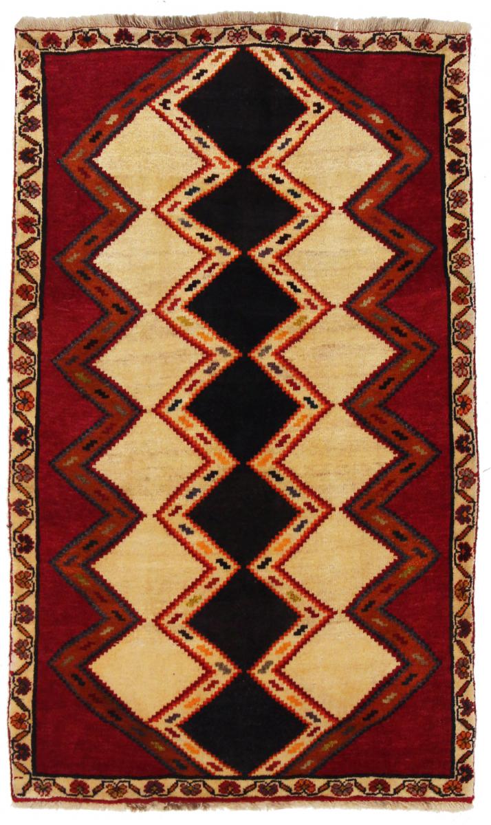 Tapete persa Ghashghai 157x95 157x95, Tapete persa Atado à mão