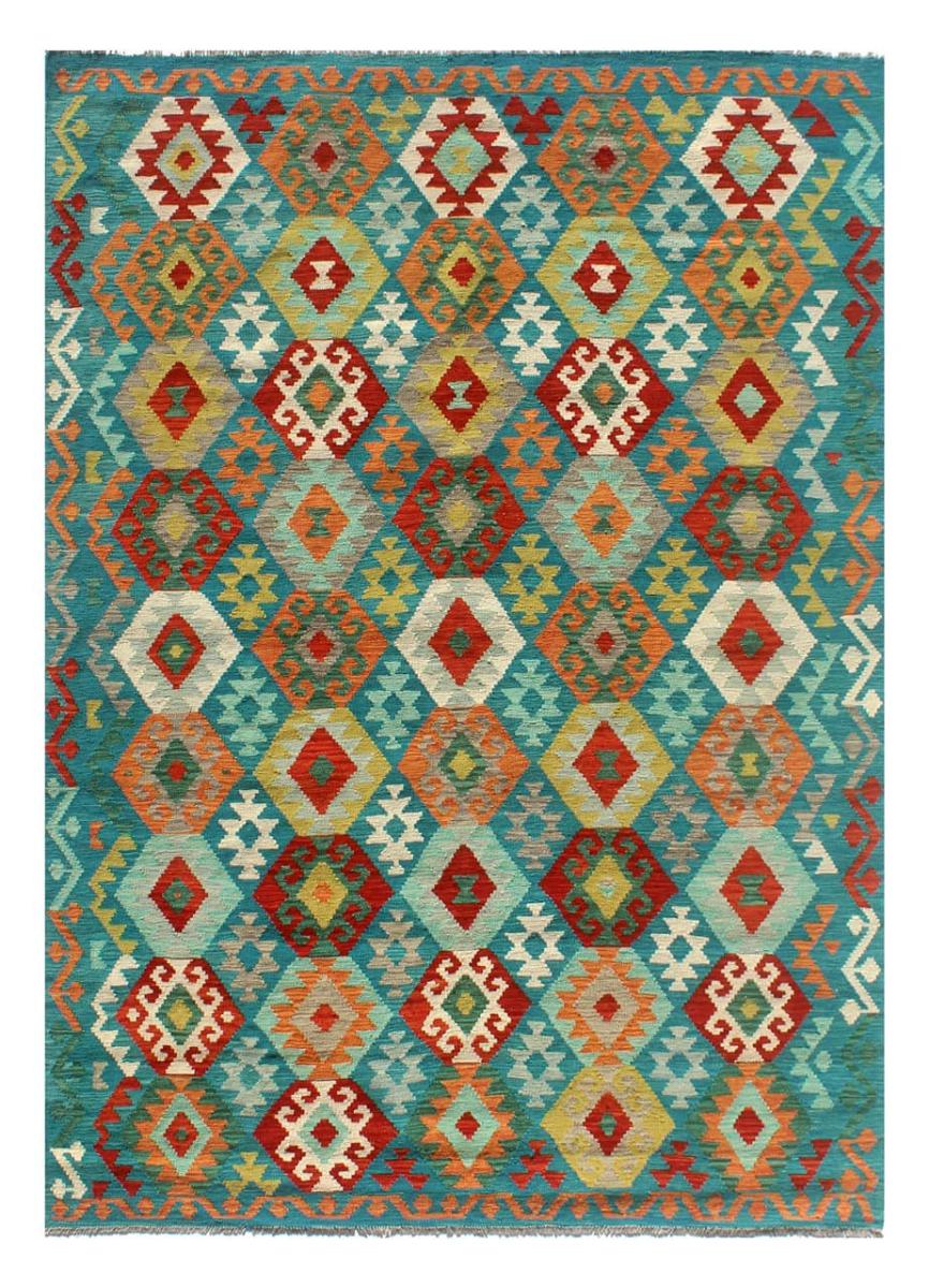 Afghan rug Kilim Afghan 8'3"x5'10" 8'3"x5'10", Persian Rug Woven by hand