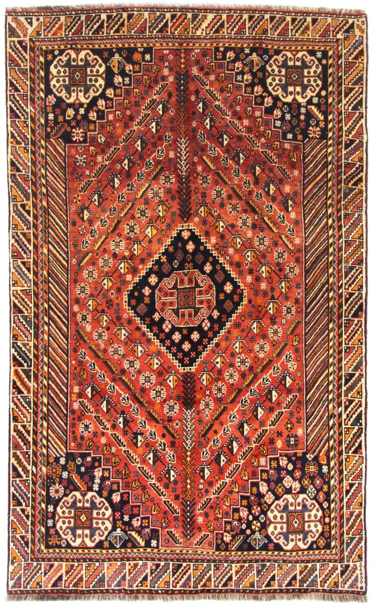 Persisk tæppe Ghashghai 251x154 251x154, Persisk tæppe Knyttet i hånden