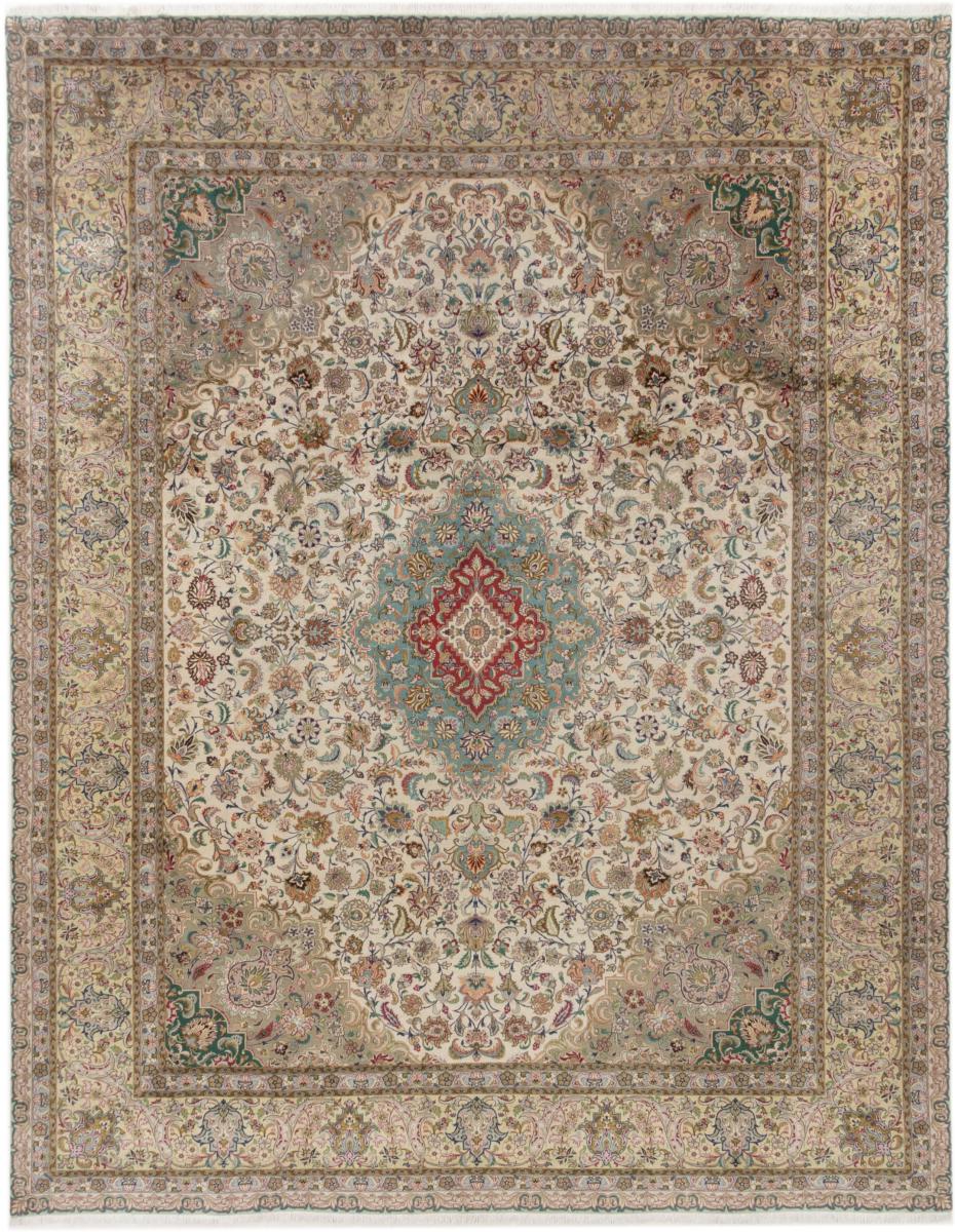 Tapete persa Tabriz 50Raj 12'7"x9'11" 12'7"x9'11", Tapete persa Atado à mão