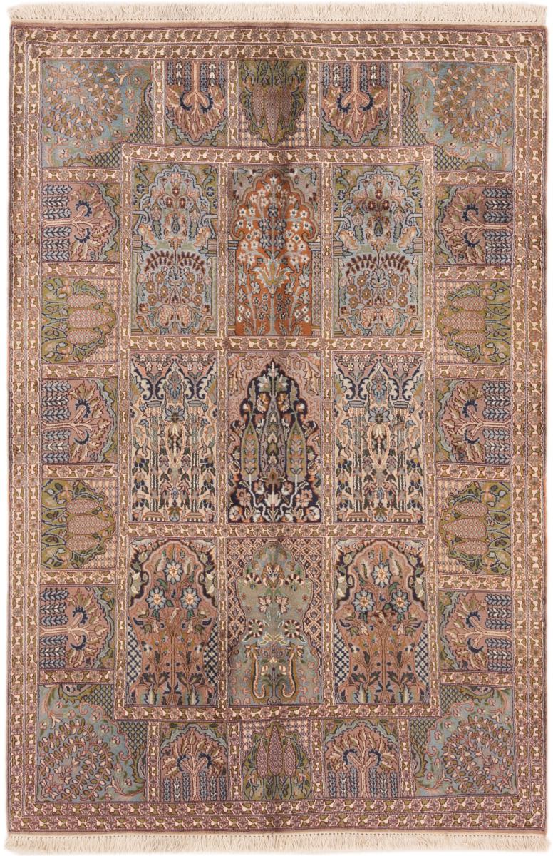 Indiaas tapijt Kasjmier Zijde 186x123 186x123, Perzisch tapijt Handgeknoopte