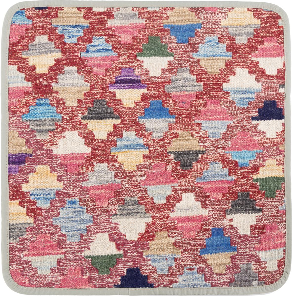 Afghanska mattan Kilim Afghan Kuddfodral 45x45 45x45, Persisk matta Knuten för hand