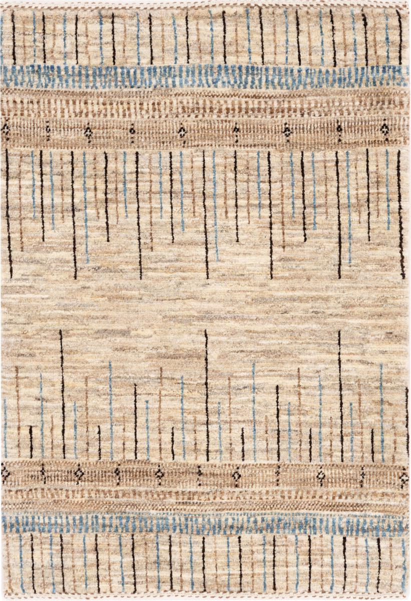 Tapete persa Persa Gabbeh Loribaft Tabiibaft 87x61 87x61, Tapete persa Atado à mão