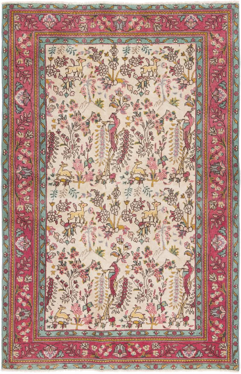 Persian Rug Tabriz 198x129 198x129, Persian Rug Knotted by hand