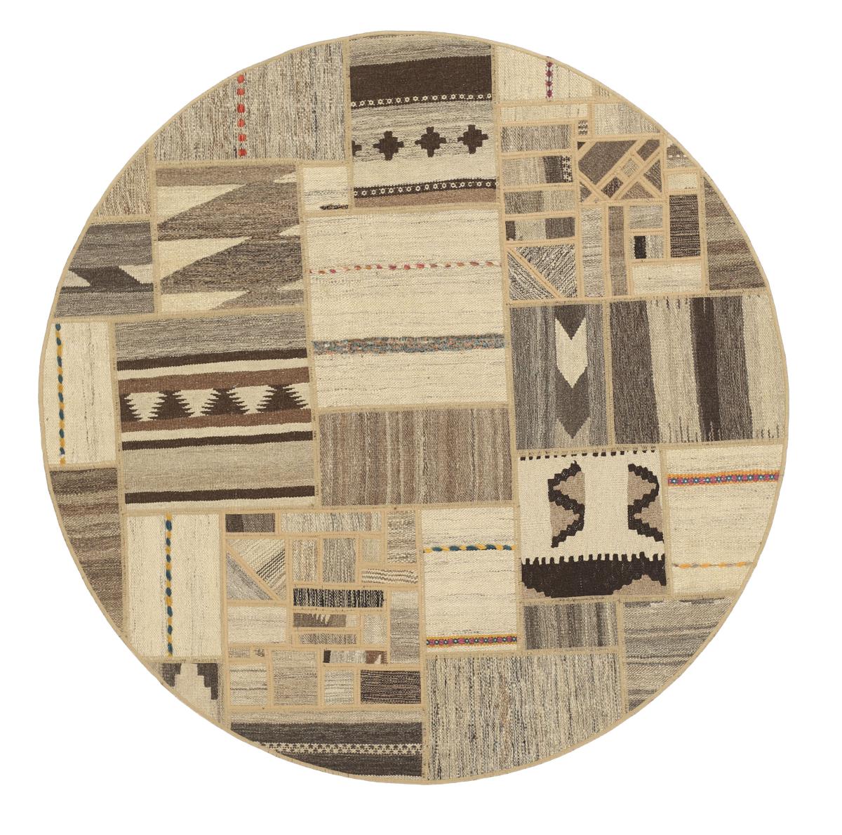 Persisk matta Kilim Patchwork 149x149 149x149, Persisk matta handvävd 