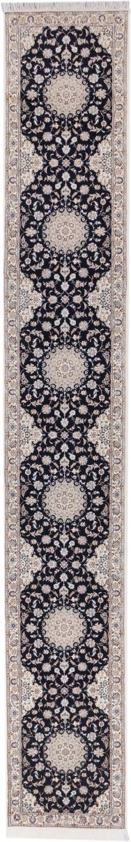 Persian Rug Nain 6La 19'7"x2'11" 19'7"x2'11", Persian Rug Knotted by hand