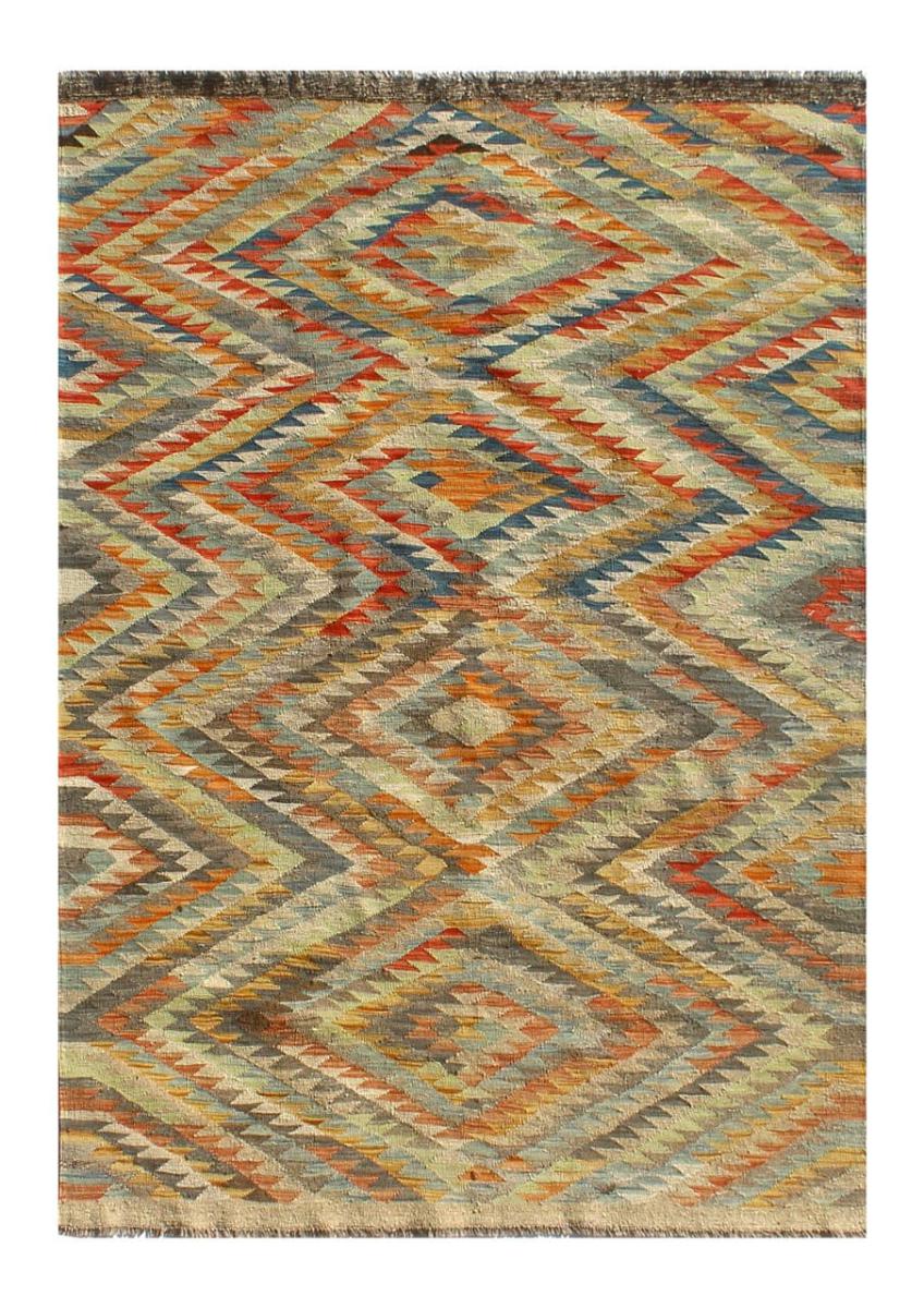 Afghan rug Kilim Afghan Heritage 6'6"x5'0" 6'6"x5'0", Persian Rug Woven by hand