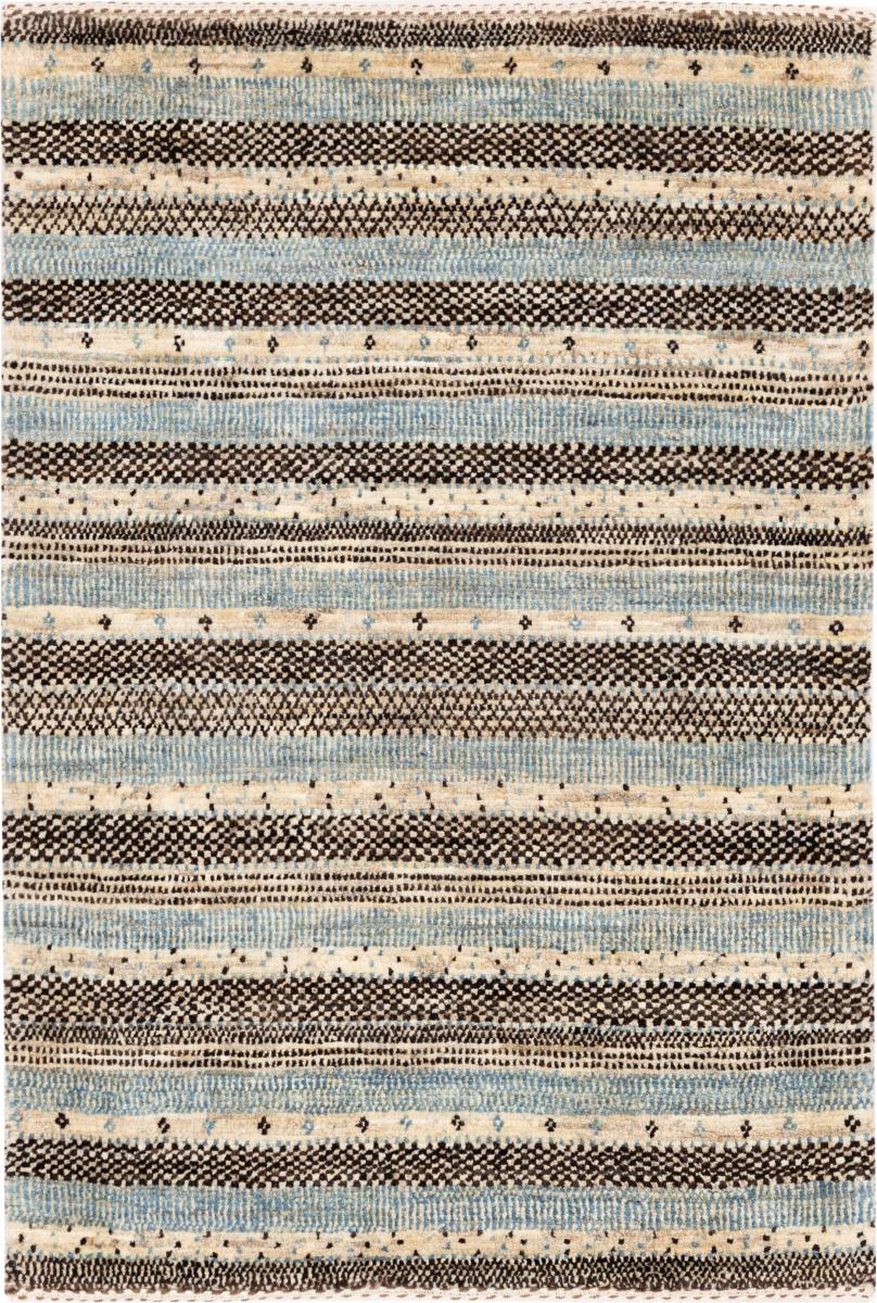 Tapete persa Persa Gabbeh Loribaft Tabiibaft 91x63 91x63, Tapete persa Atado à mão