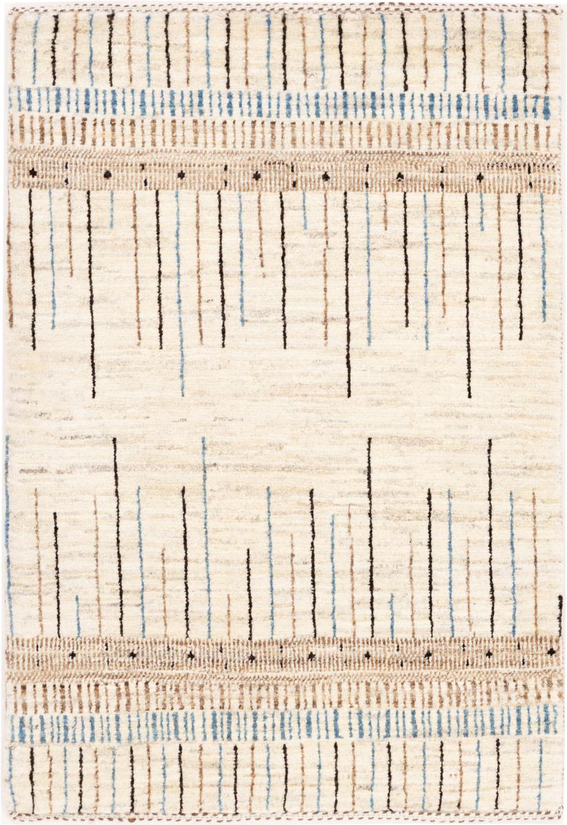 Tapete persa Persa Gabbeh Loribaft Tabiibaft 92x63 92x63, Tapete persa Atado à mão