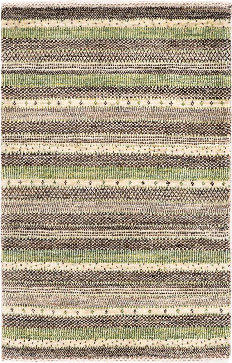 Tapete persa Persa Gabbeh Loribaft Tabiibaft 89x61 89x61, Tapete persa Atado à mão