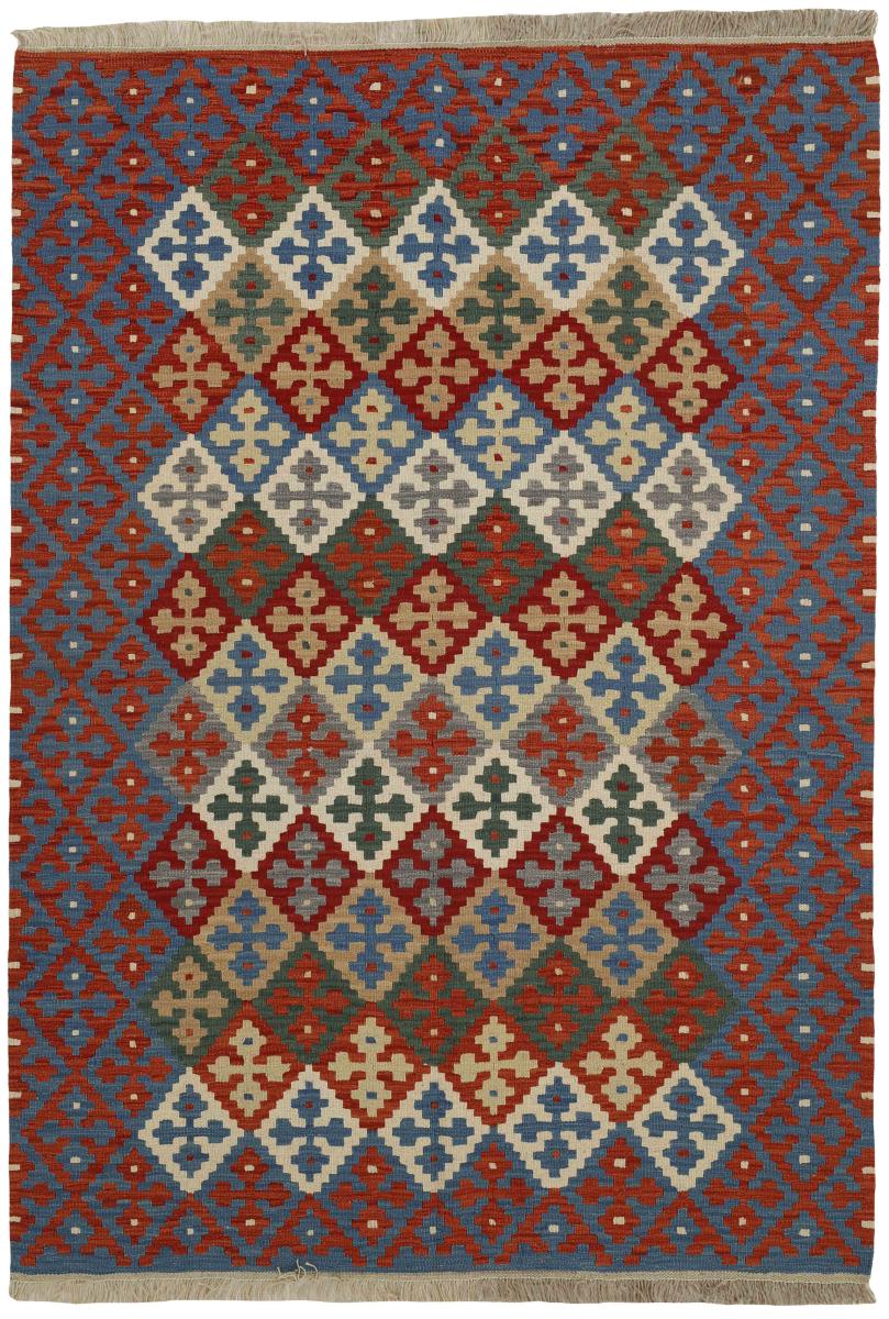 Tapete persa Kilim Fars 8'0"x5'7" 8'0"x5'7", Tapete persa Tecido à mão