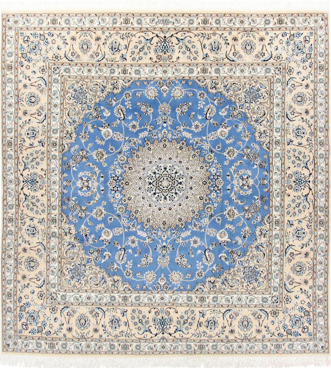 Persian Rug Nain 9La 10'4"x9'10" 10'4"x9'10", Persian Rug Knotted by hand