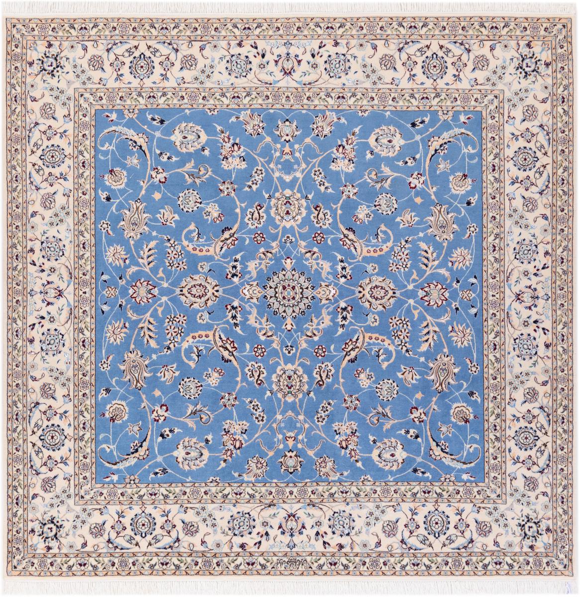 Tapis persan Naïn 6La 206x210 206x210, Tapis persan Noué à la main