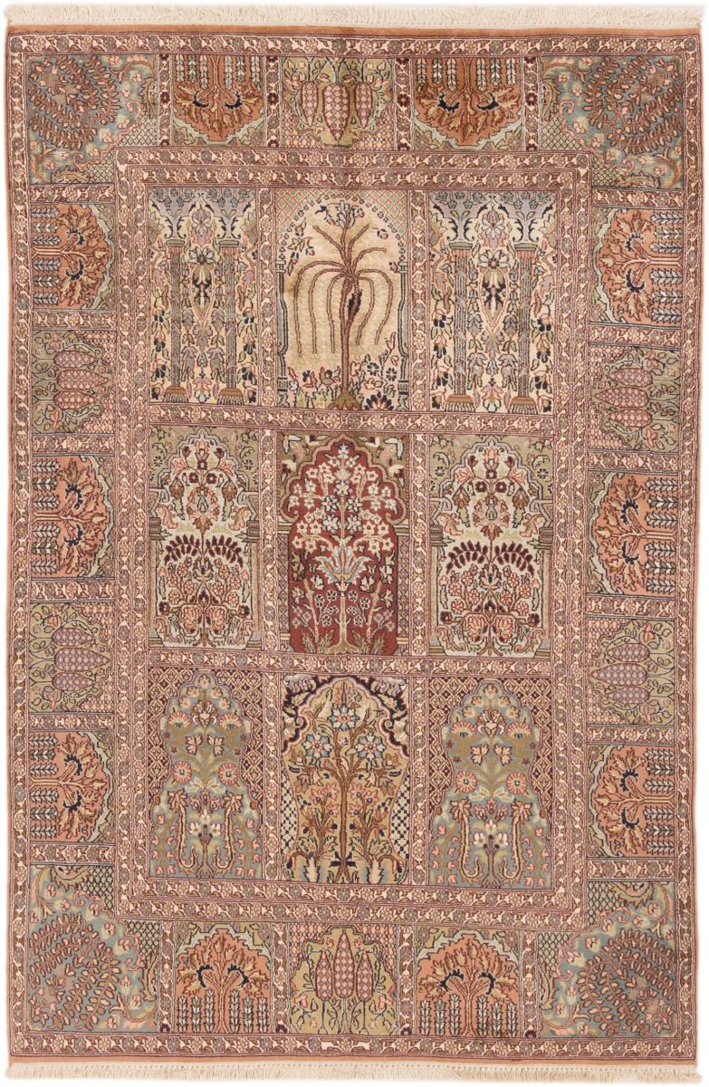 Indo rug Kashmir Silk 187x125 187x125, Persian Rug Knotted by hand