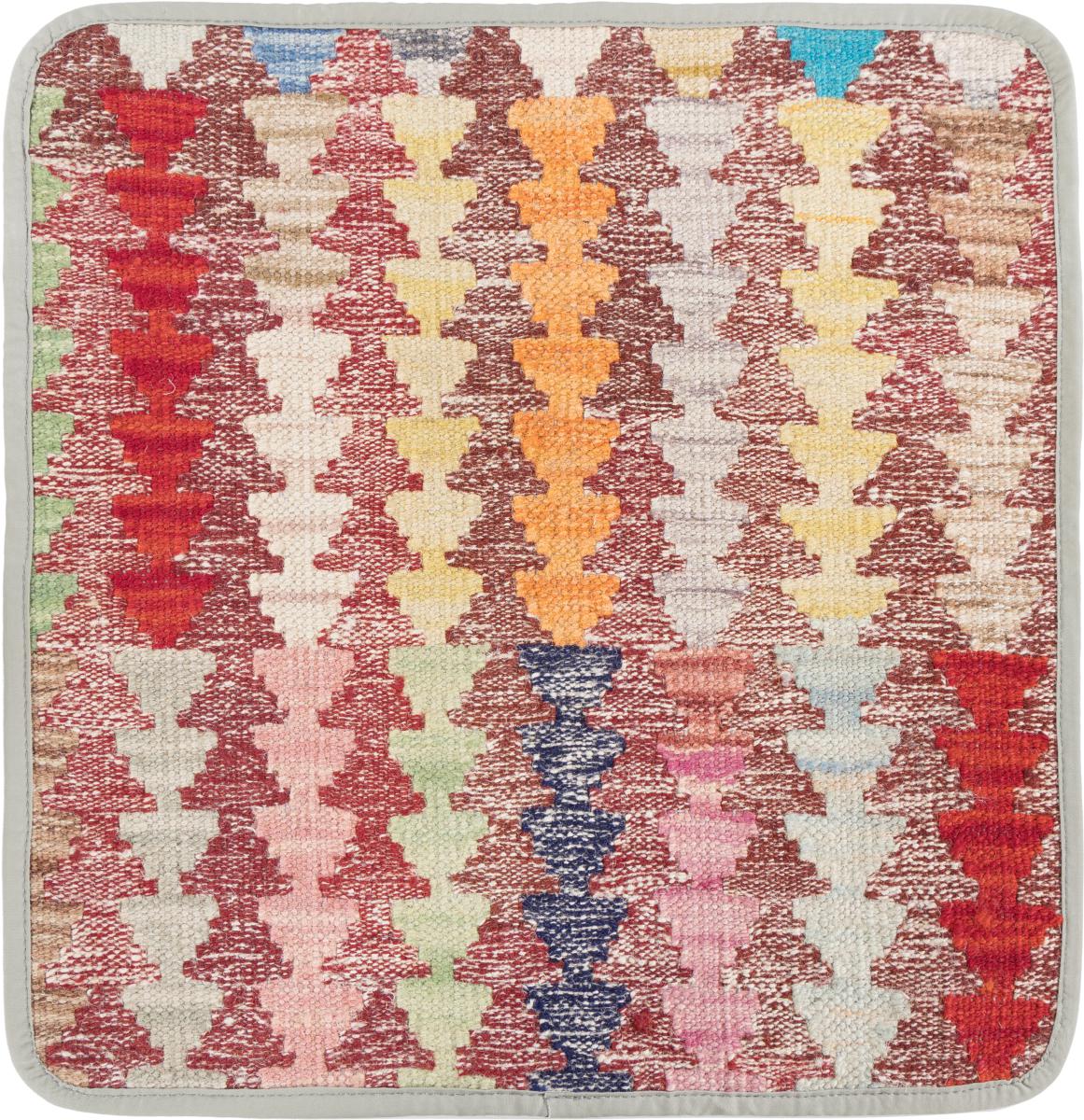 Afghanska mattan Kilim Afghan Kuddfodral 45x45 45x45, Persisk matta Knuten för hand