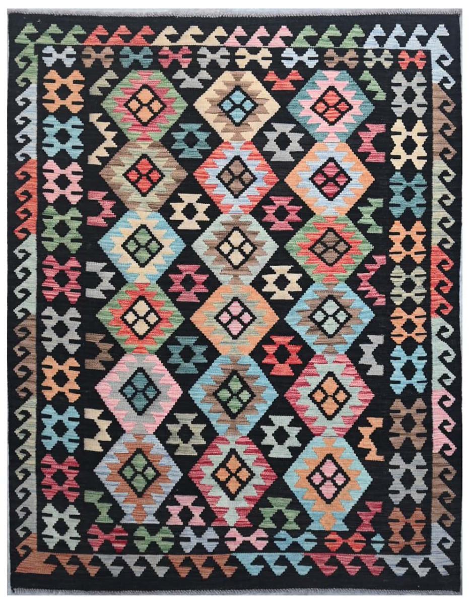 Afghan rug Kilim Afghan 6'7"x5'1" 6'7"x5'1", Persian Rug Woven by hand