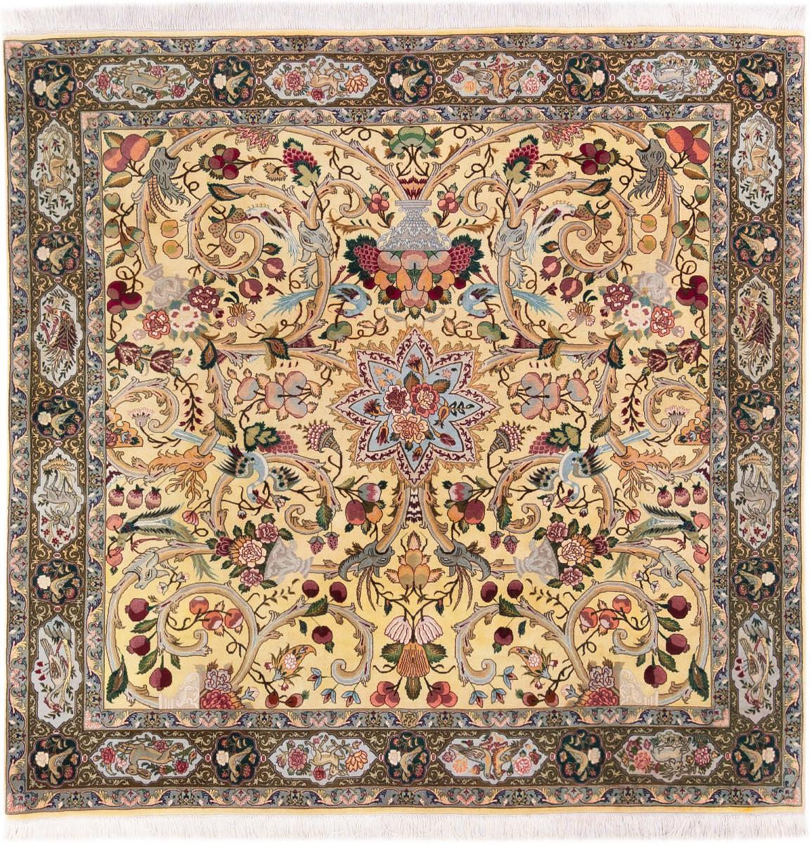 Περσικό χαλί Tabriz 50Raj 199x201 199x201, Περσικό χαλί Χειροποίητο με κόμπους