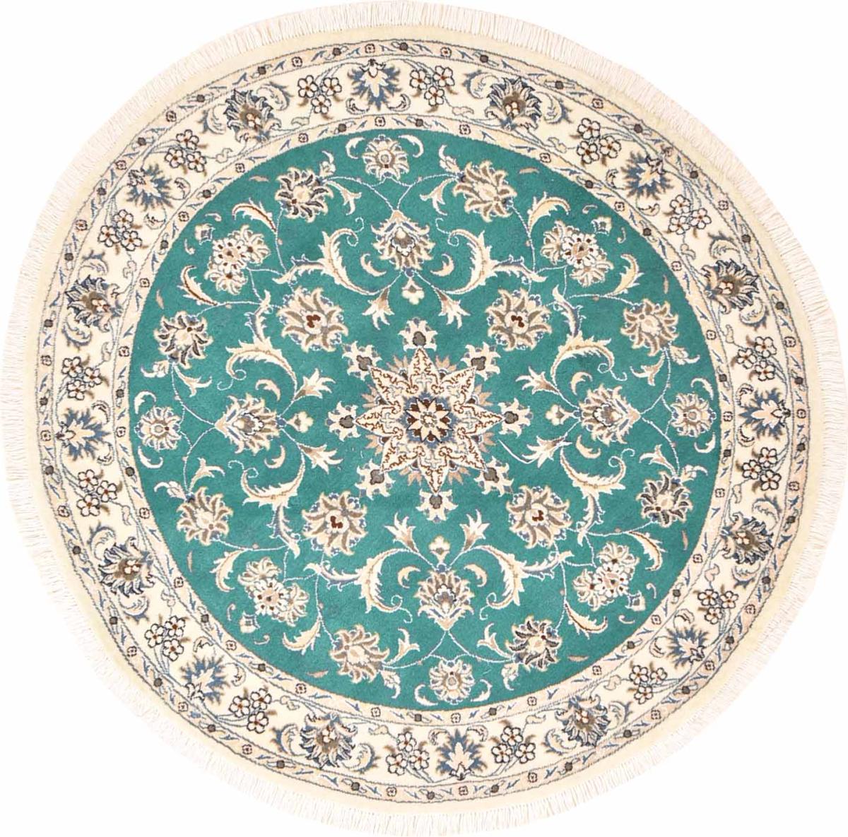 Alfombra persa Nain 157x157 157x157, Alfombra persa Anudado a mano