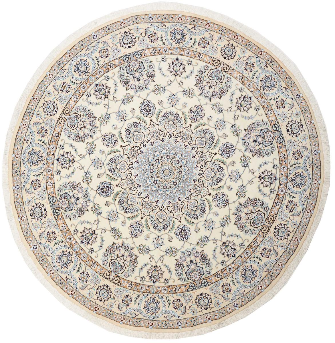 Persian Rug Nain 9La 204x204 204x204, Persian Rug Knotted by hand